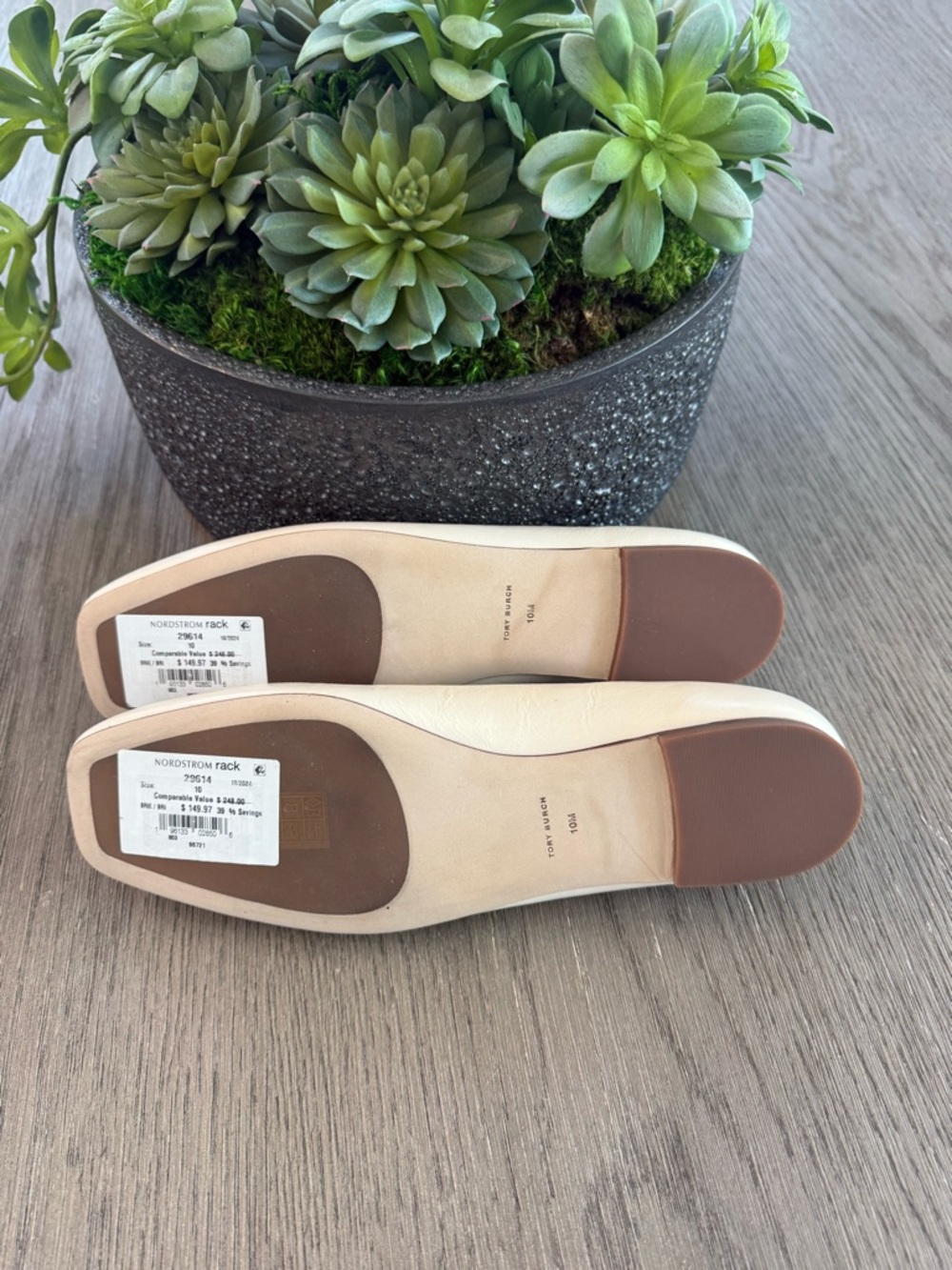 Tory Burch Georgia Square Toe Flat NWT ~ Size 10 - Picture 6 of 7
